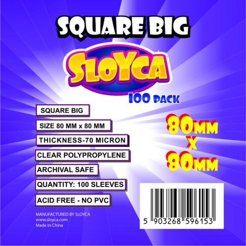 SLOYCA Koszulki Square Big (80x80mm) 100 szt.